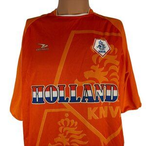 Netherlands Soccer Jersey Mens Size L Drako Holland Football Orange